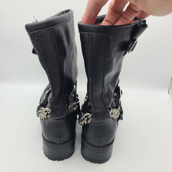 Kendall & Kylie Buckle and Chain Moto Boots - Picture 2 of 10